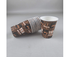 Стакан  бумажный 175мл Юнита TEA COFFEE h7 (50 шт)