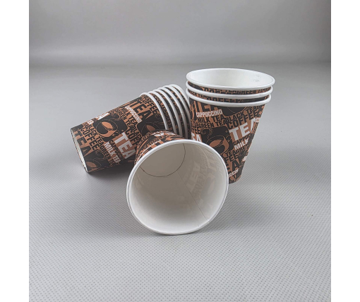 Стакан  бумажный 175мл Юнита TEA COFFEE h7 (50 шт)