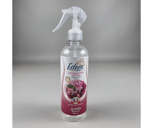 Освежитель воздуха EDEM HOME Aromatic Breeze 420 мл, аэрозоль спрей японский пион и ягода для туалета и дома (1 шт)